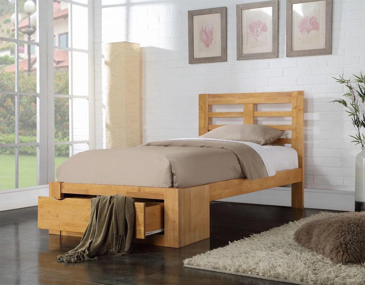 New Bretton single bed - Oak or White